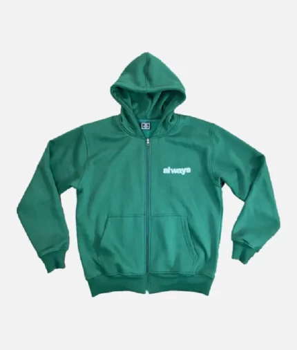 Adwysd Always Green Zip Up Hoodie 2 (1)