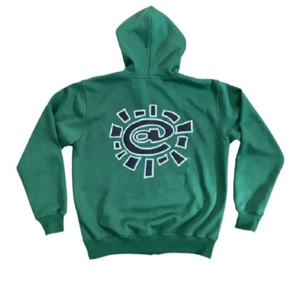 Adwysd Always Green Zip Up Hoodie back