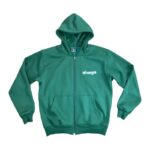 Adwysd Always Green Zip Up Hoodie front
