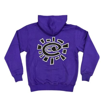 Adwysd Always Up Purple Zip Up Hoodie back