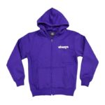 Adwysd Always Up Purple Zip Up Hoodie front