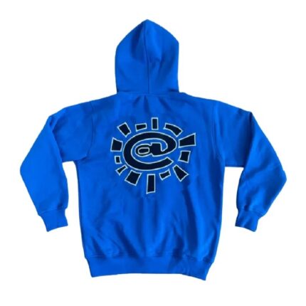 Adwysd Always Up Royal Blue Zip Up Hoodie back