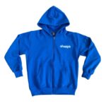 Adwysd Always Up Royal Blue Zip Up Hoodie front