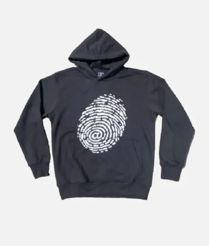 Adwysd Black Fingerprint Hoodie 2