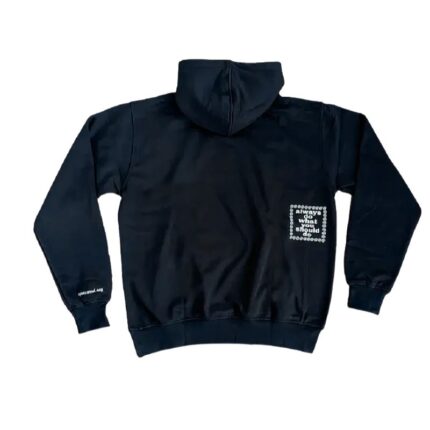 Adwysd Black Fingerprint Hoodie back