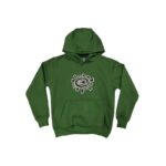 Adwysd Green Sun embroidered hoodie front