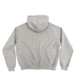 core raglan zip up hood grey marl back