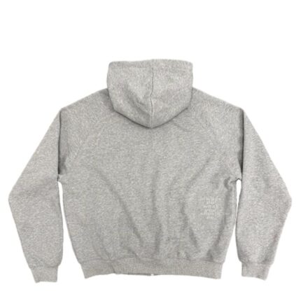core raglan zip up hood grey marl back