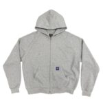 Core Raglan Zip Up Hood - Grey Marl