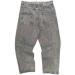 grey stonewash unisex denim back