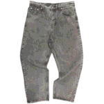 grey stonewash unisex denim front