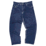 silver label indigo unisex denim front